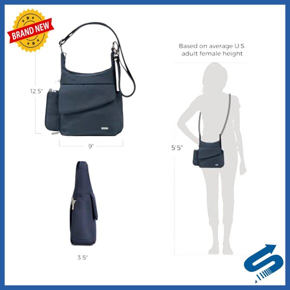 Anti-Theft Messenger Bag Slash-Proof Secure Travel Classic Crossbody Organizer - Picture 4 of 7